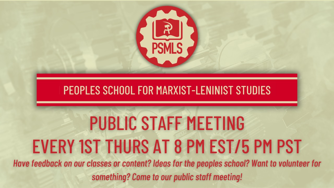 PSMLS July Staff Meeting – Thursday July 6th @ 8 pm Est